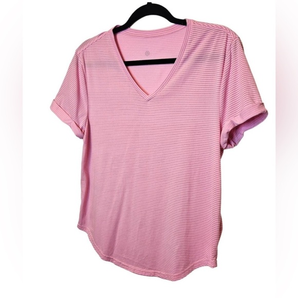 Lululemon B.F.T. Shirt Sleeve V Neck Running Casual Tee - Picture 3 of 8